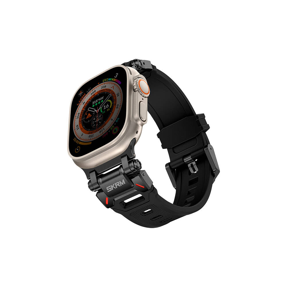 SkinArma Titon Serisi Watch 42/44/45/46/49mm Hava Alabilen Delikli Silikon Kordon SkinArma Titon Serisi Watch 42/44/45/46/49mm Hava Alabilen Delikli Silikon Kordon